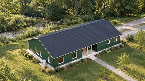 Foxhollow 73 Garage, from above