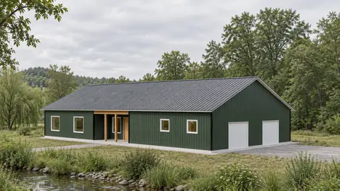 Foxhollow 73 Garage, by the creek
