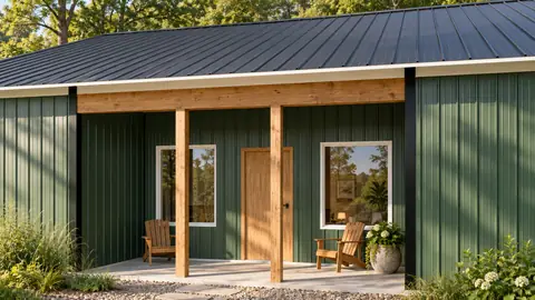 Foxhollow 73 Garage, the porch