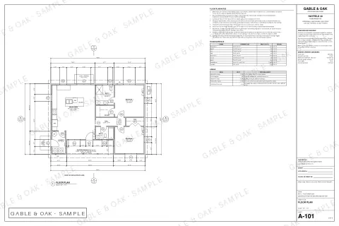 Floor plan, drawing sheet