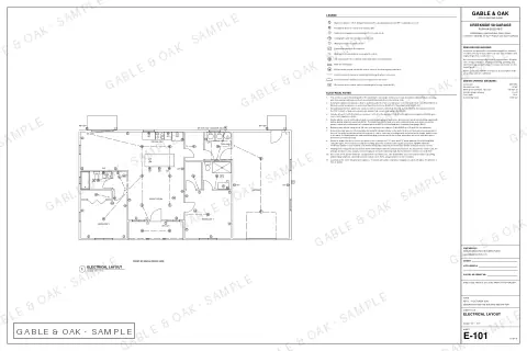 Electrical layout, drawing sheet