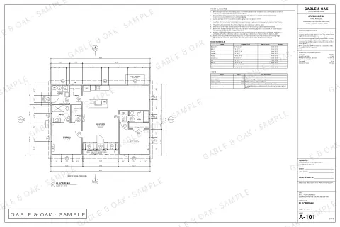 Floor plan, drawing sheet