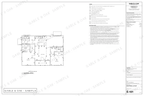 Electrical layout, drawing sheet