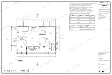 Floor plan, drawing sheet