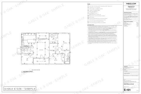 Electrical layout, drawing sheet