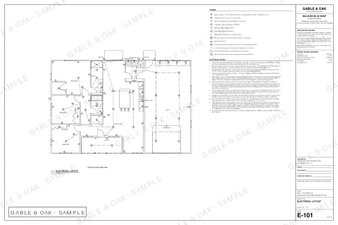 Electrical layout, drawing sheet