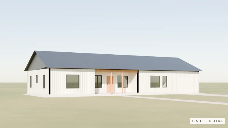 Longmeadow 70 Garage, seen from the front