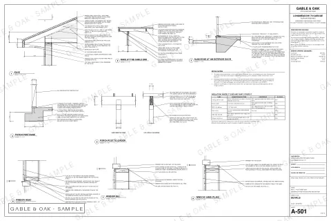 Details, drawing sheet
