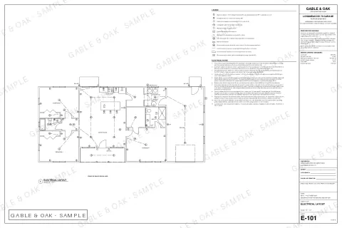 Electrical layout, drawing sheet