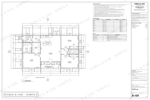 Floor plan, drawing sheet