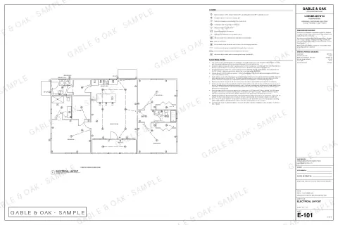 Electrical layout, drawing sheet
