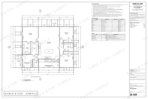 Floor plan, drawing sheet
