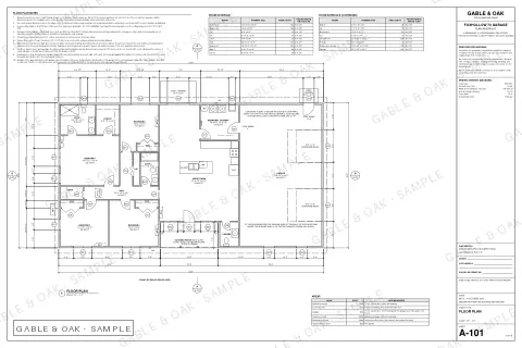 Floor plan, drawing sheet