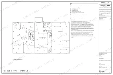 Electrical layout, drawing sheet