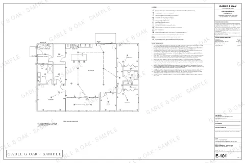 Electrical layout, drawing sheet