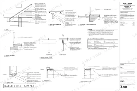 Details, drawing sheet