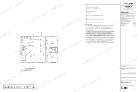 Electrical layout, drawing sheet