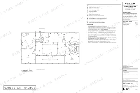 Electrical layout, drawing sheet